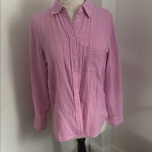 Pink Women's Button-Up Shirt